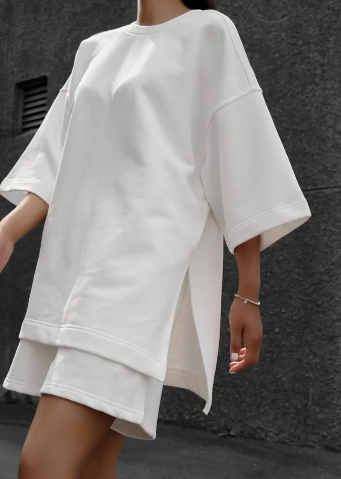 The Frankie Shop Memphis Fleece Set 8211 White Women Loungewear