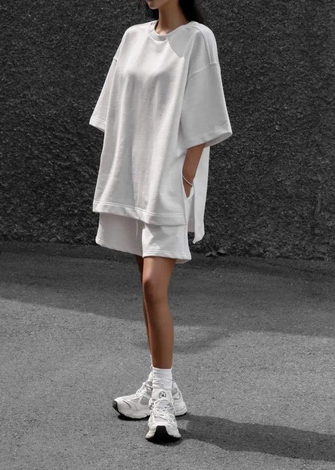 The Frankie Shop Memphis Fleece Set 8211 White Women Loungewear