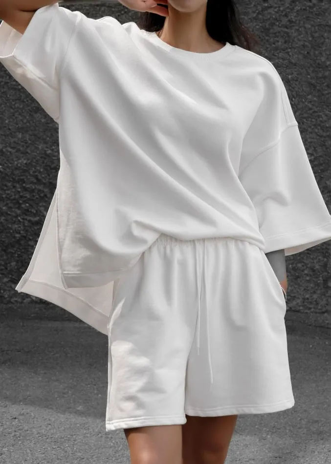 The Frankie Shop Memphis Fleece Set 8211 White Women Loungewear