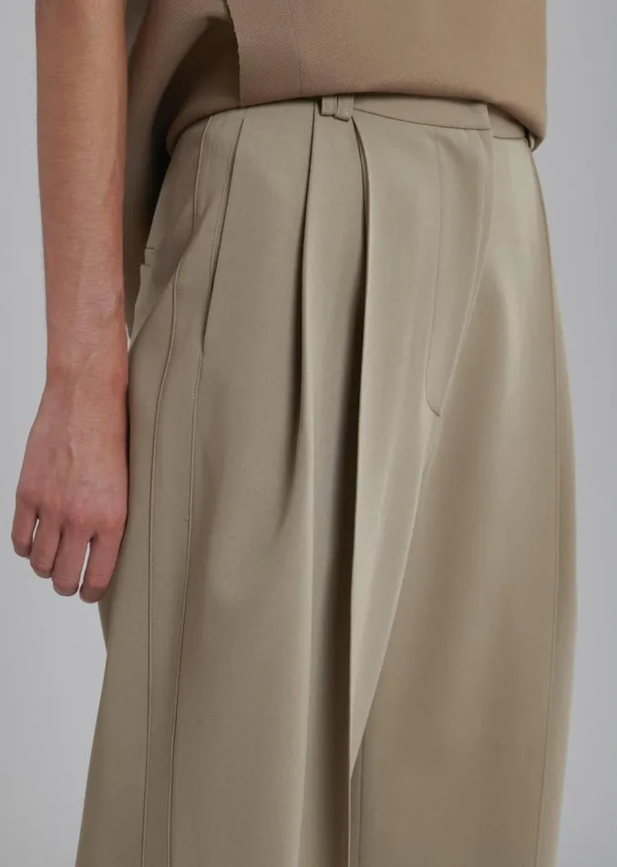 The Frankie Shop Naomie String Pants 8211 Latte Women Clothing