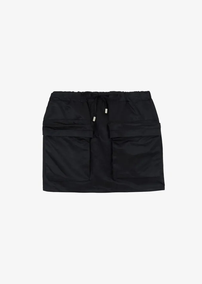 The Frankie Shop Neta Pocket Mini Skirt 8211 Black Women Clothing