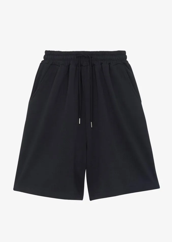 The Frankie Shop Newton Sweatshorts 8211 Black WomenMen Bottoms