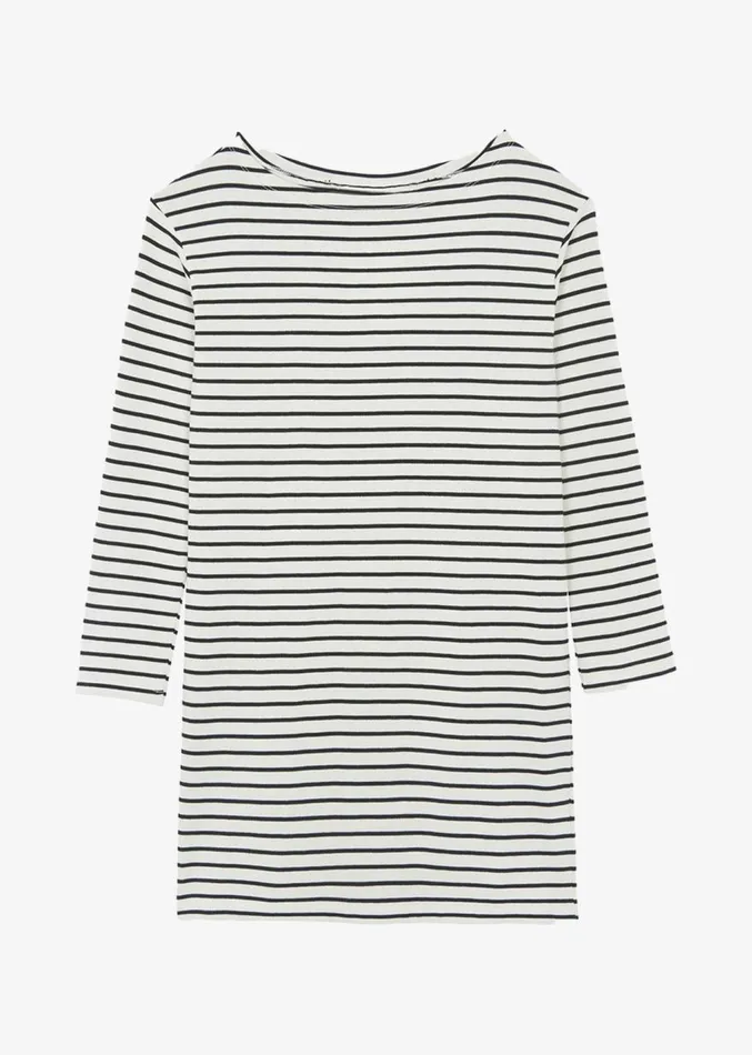 The Frankie Shop Nino Mini Dress 8211 Black Stripe Women Dresses