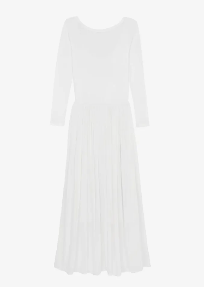 The Frankie Shop Odette Gathered Skirt Maxi Dress 8211 White Women Dresses