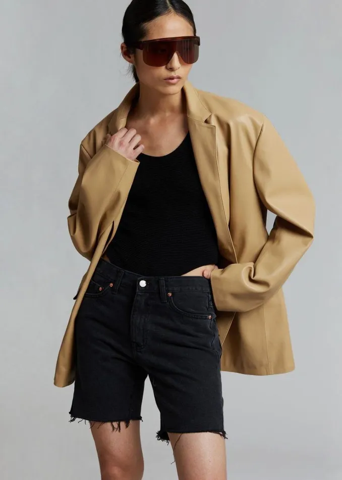 The Frankie Shop Olympia Blazer 8211 Butter MenWomen Outerwear