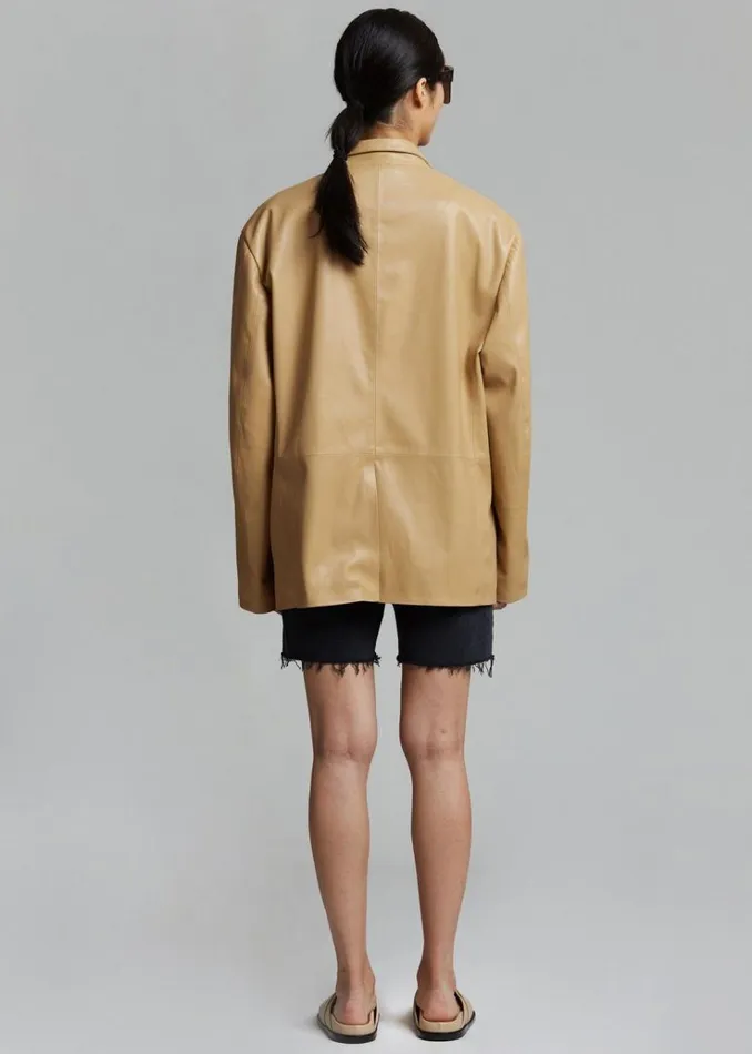 The Frankie Shop Olympia Blazer 8211 Butter MenWomen Outerwear
