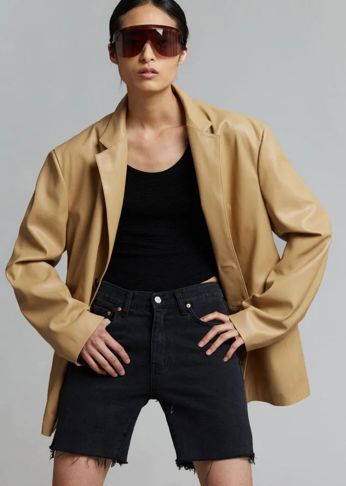The Frankie Shop Olympia Blazer 8211 Butter MenWomen Outerwear