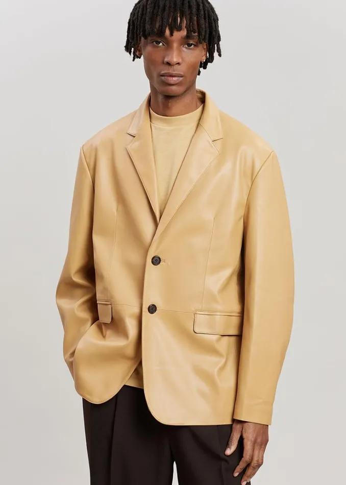 The Frankie Shop Olympia Blazer 8211 Butter MenWomen Outerwear