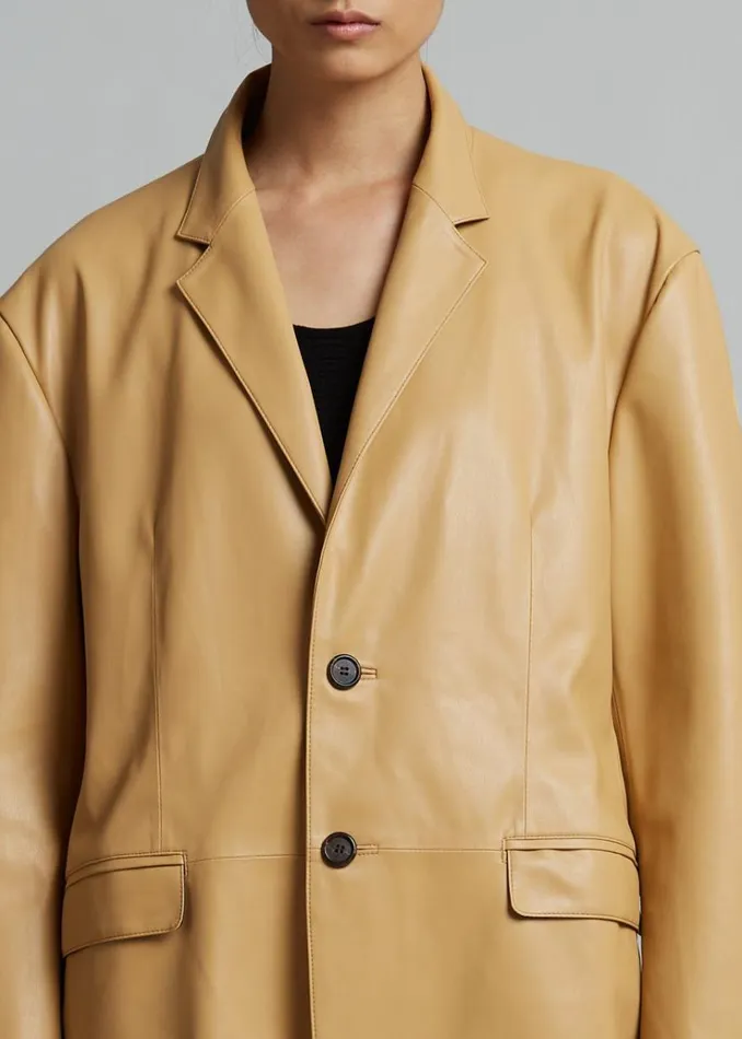 The Frankie Shop Olympia Blazer 8211 Butter MenWomen Outerwear