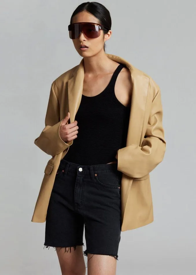 The Frankie Shop Olympia Blazer 8211 Butter MenWomen Outerwear