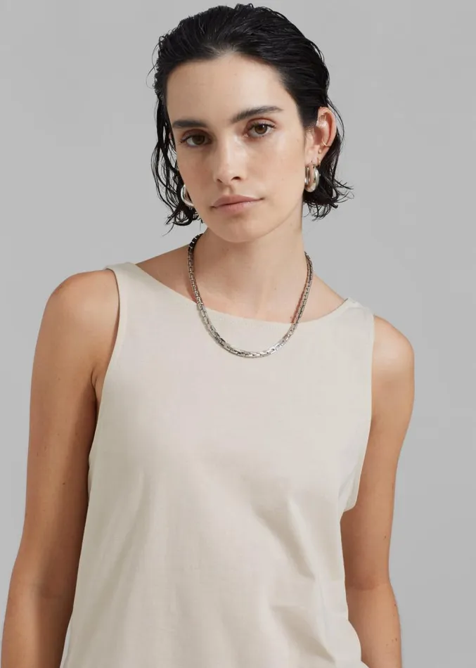 The Frankie Shop Penelope Tank Top 8211 Beige Women Tops