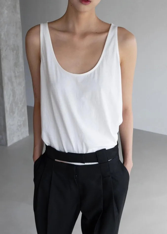 The Frankie Shop Penelope Tank Top 8211 White Women Clothing