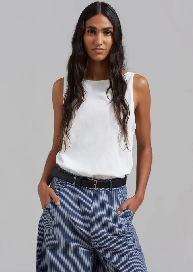 The Frankie Shop Penelope Tank Top 8211 White Women Clothing