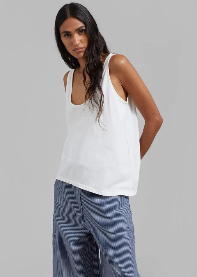 The Frankie Shop Penelope Tank Top 8211 White Women Clothing