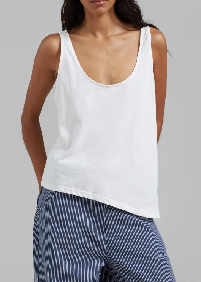 The Frankie Shop Penelope Tank Top 8211 White Women Clothing