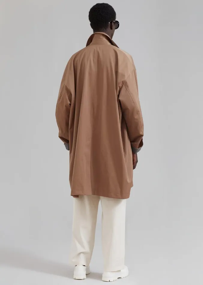 The Frankie Shop Peter Trench Coat 8211 Beige Men Outerwear