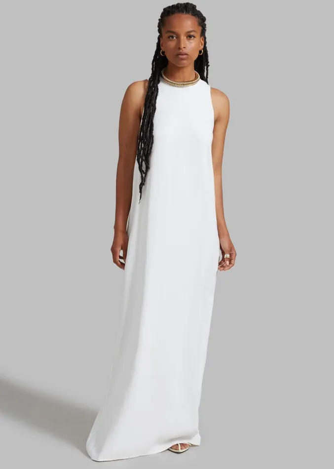 The Frankie Shop Phoebe Sleeveless Maxi Dress 8211 White Women Clothing
