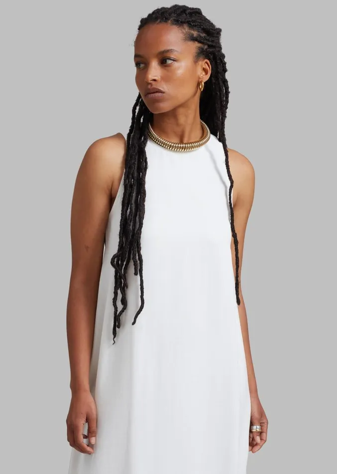 The Frankie Shop Phoebe Sleeveless Maxi Dress 8211 White Women Clothing