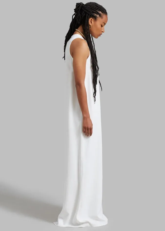 The Frankie Shop Phoebe Sleeveless Maxi Dress 8211 White Women Clothing