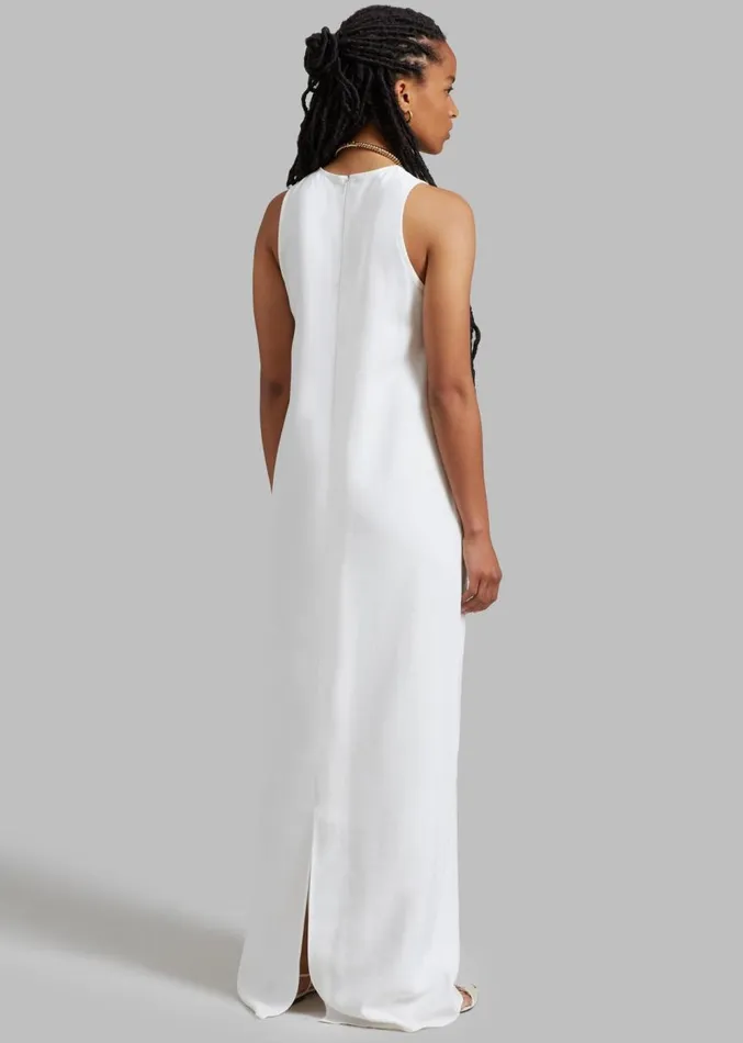 The Frankie Shop Phoebe Sleeveless Maxi Dress 8211 White Women Clothing