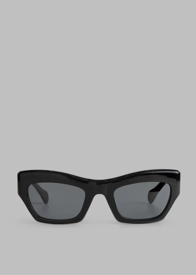 The Frankie Shop Port Tanger Ayreen Sunglasses 8211 Black Women Accessories