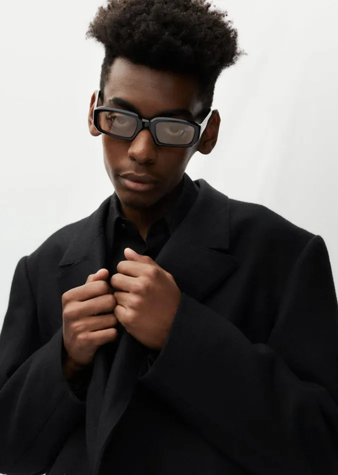 The Frankie Shop Port Tanger Mektoub Sunglasses 8211 Black Acetate MenWomen Accessories