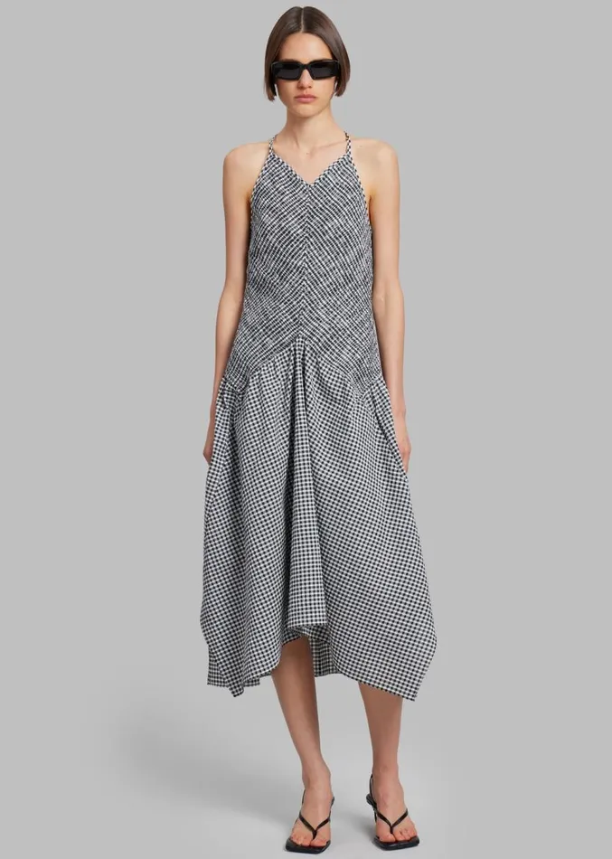 The Frankie Shop Proenza Schouler White Label Gingham Seersucker Smocked Dress 8211 WhiteBlack Women Dresses The Frankie Shop Proenza Schouler White Label Gingham Seersucker Smocked Dress 8211 WhiteBlack Women Dresses