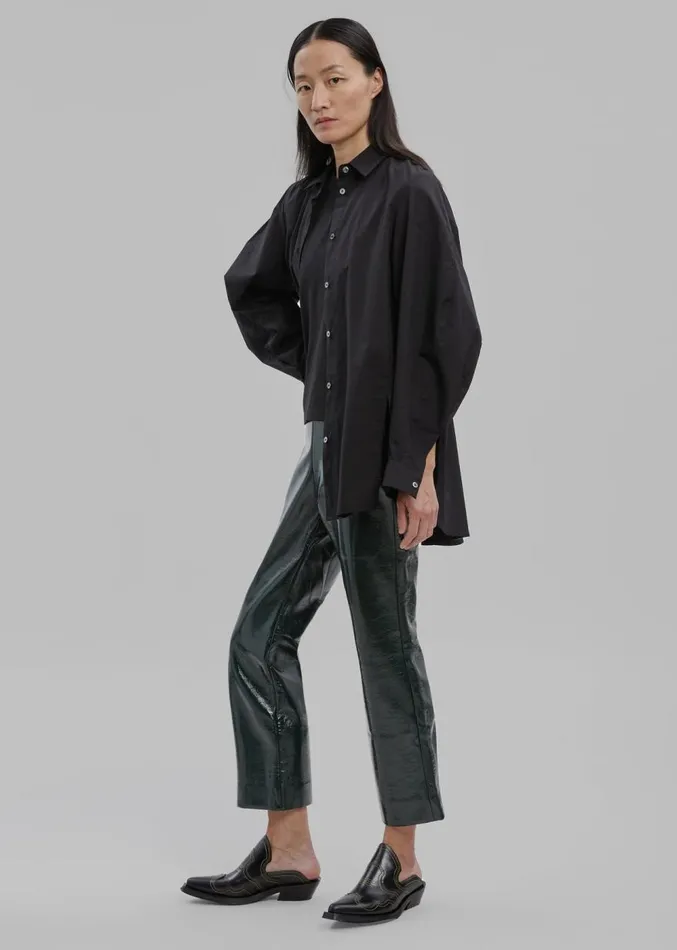The Frankie Shop Proenza Schouler White Label Vinyl Pants 8211 Pine Women Clothing The Frankie Shop Proenza Schouler White Label Vinyl Pants 8211 Pine Women Clothing