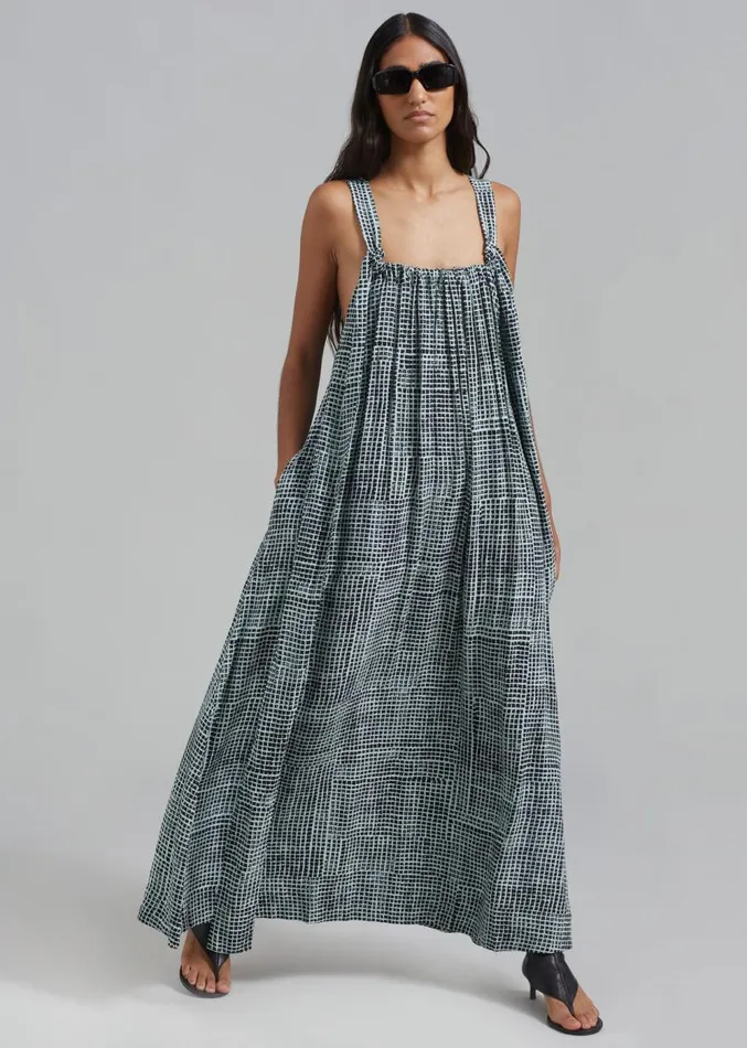 The Frankie Shop Proenza Schouler White Label Viscose Flou Wrap Dress 8211 BlackPaper Mint Women Dresses