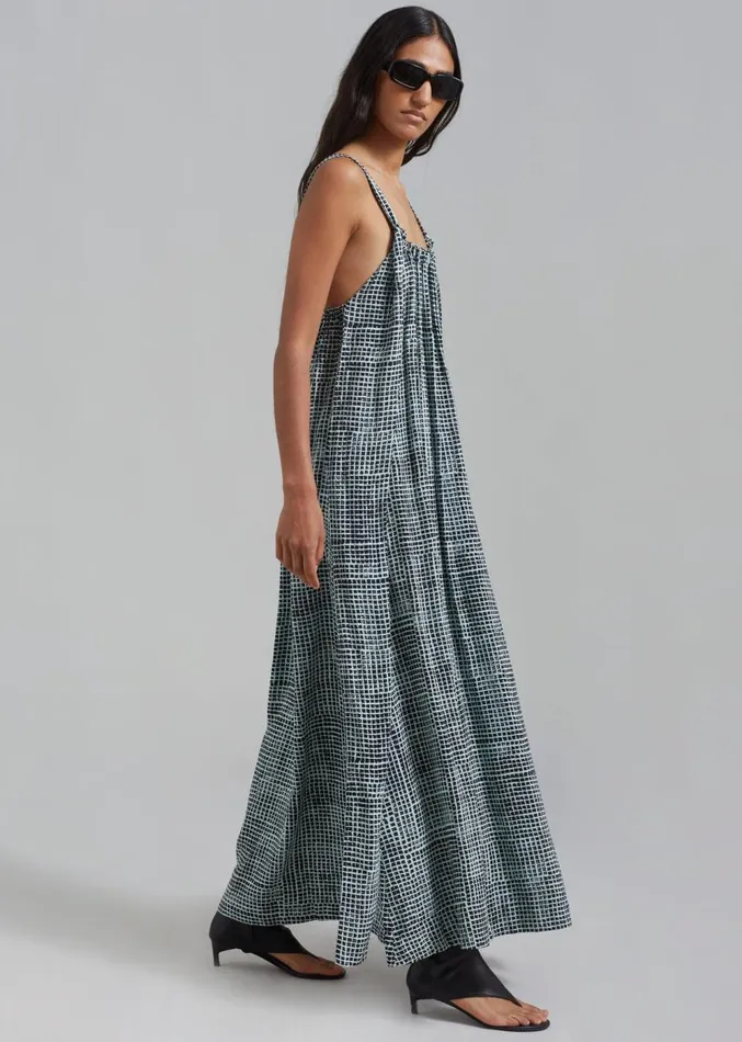 The Frankie Shop Proenza Schouler White Label Viscose Flou Wrap Dress 8211 BlackPaper Mint Women Dresses
