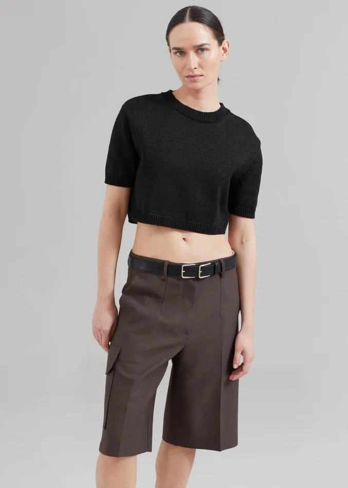 The Frankie Shop Revel Cargo Shorts 8211 Brown Women Clothing