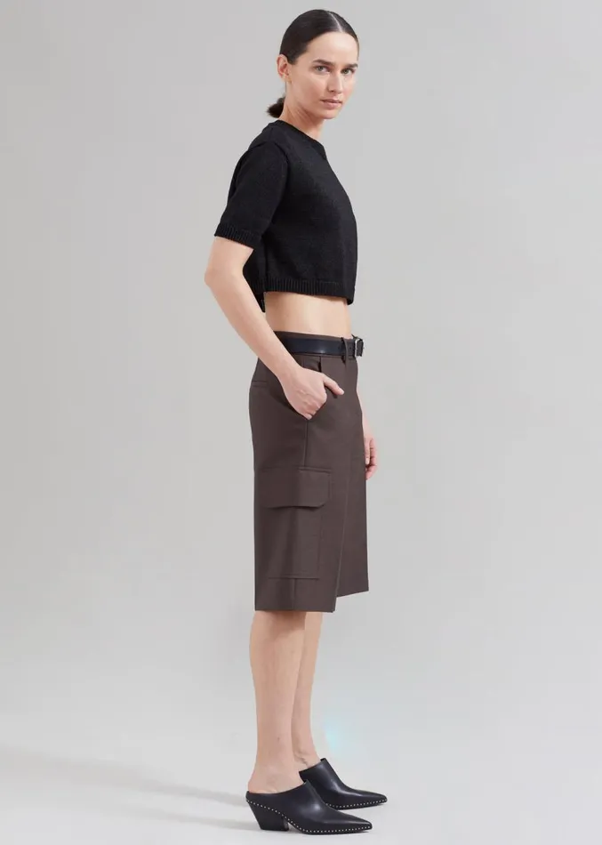 The Frankie Shop Revel Cargo Shorts 8211 Brown Women Clothing