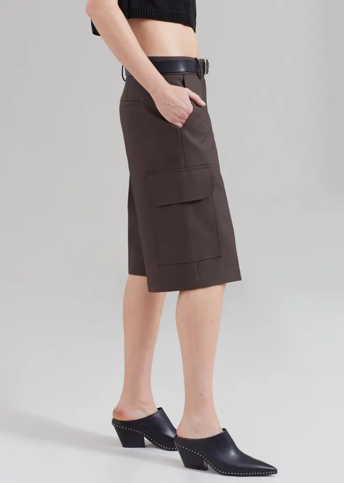 The Frankie Shop Revel Cargo Shorts 8211 Brown Women Clothing