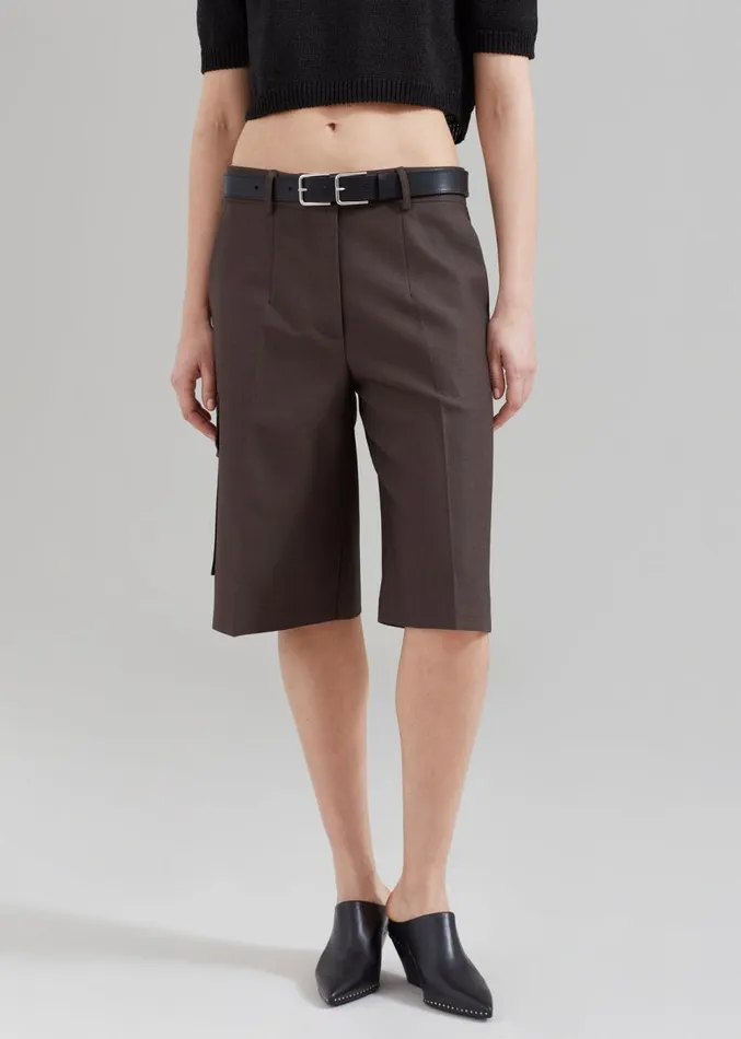 The Frankie Shop Revel Cargo Shorts 8211 Brown Women Clothing