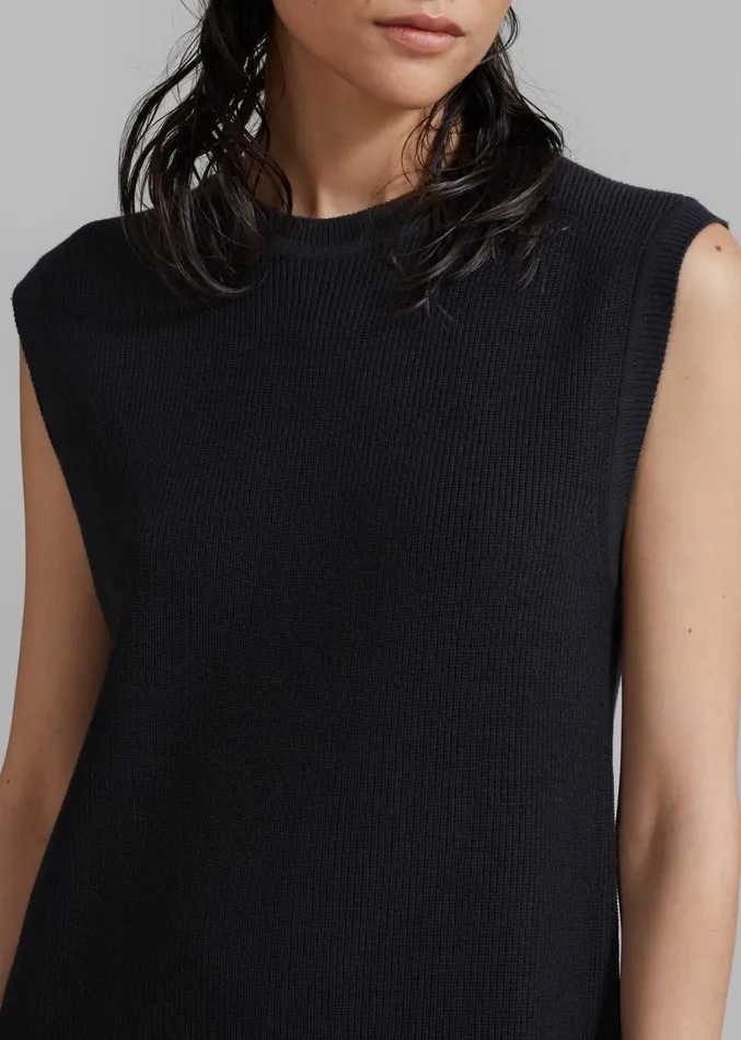 The Frankie Shop Rosie Knit Dress 8211 Black Women Dresses