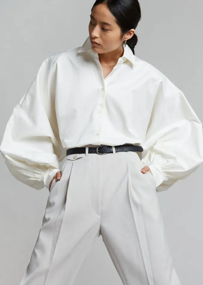 The Frankie Shop Sabi Blouse 8211 Ivory Women Tops