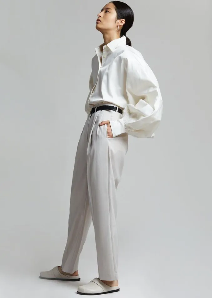 The Frankie Shop Sabi Blouse 8211 Ivory Women Tops