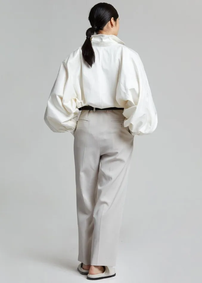 The Frankie Shop Sabi Blouse 8211 Ivory Women Tops