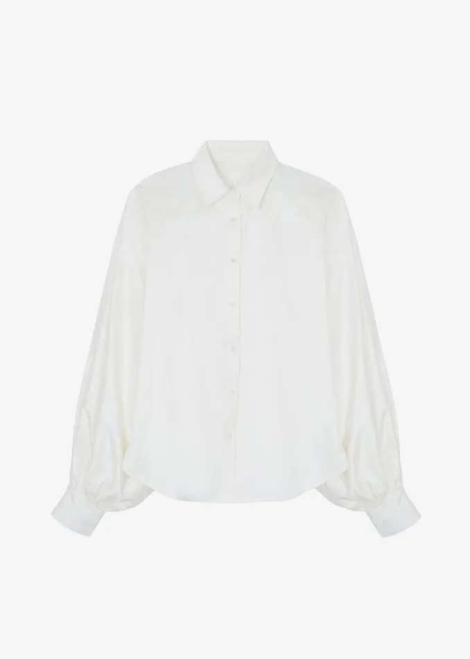 The Frankie Shop Sabi Blouse 8211 Ivory Women Tops