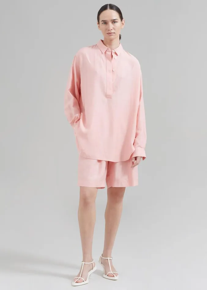 The Frankie Shop Samse Samse Alfrida HP Shirt 8211 Coral Cloud Women Tops