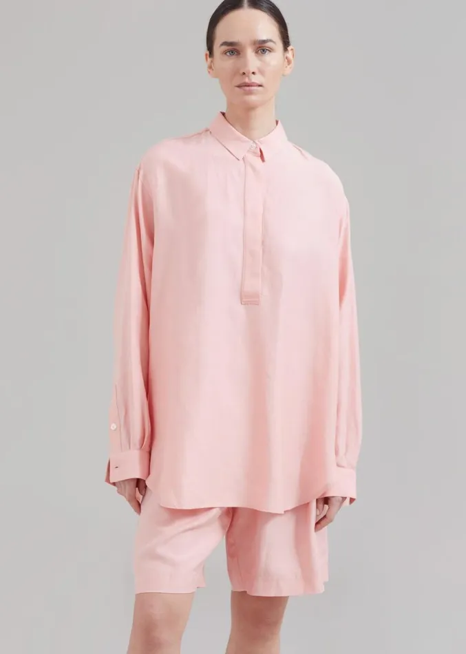 The Frankie Shop Samse Samse Alfrida HP Shirt 8211 Coral Cloud Women Tops