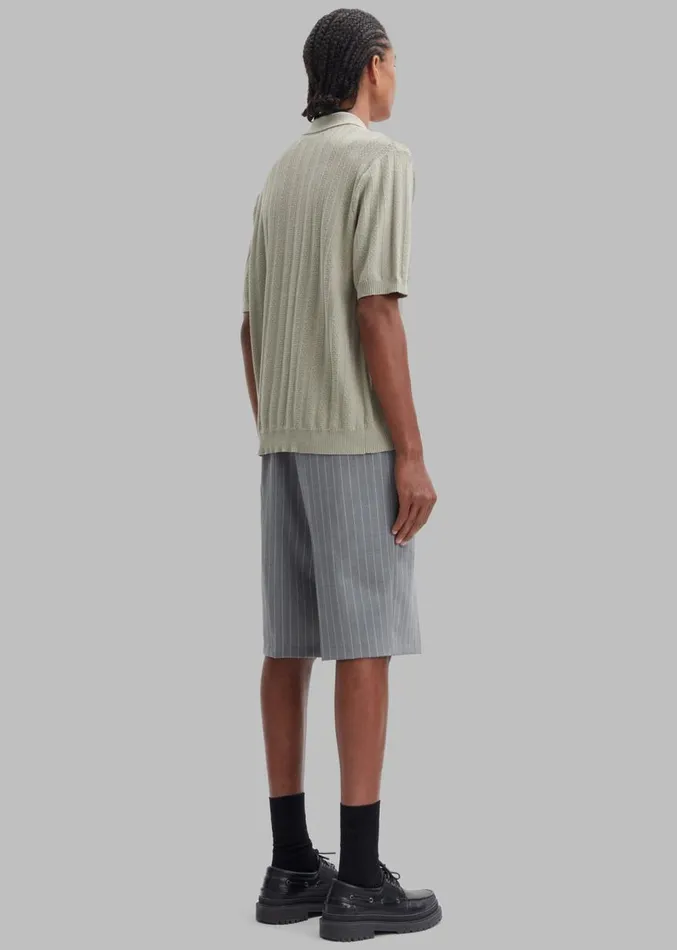 The Frankie Shop Samse Samse Conal Polo 8211 Agate Grey Men Tops