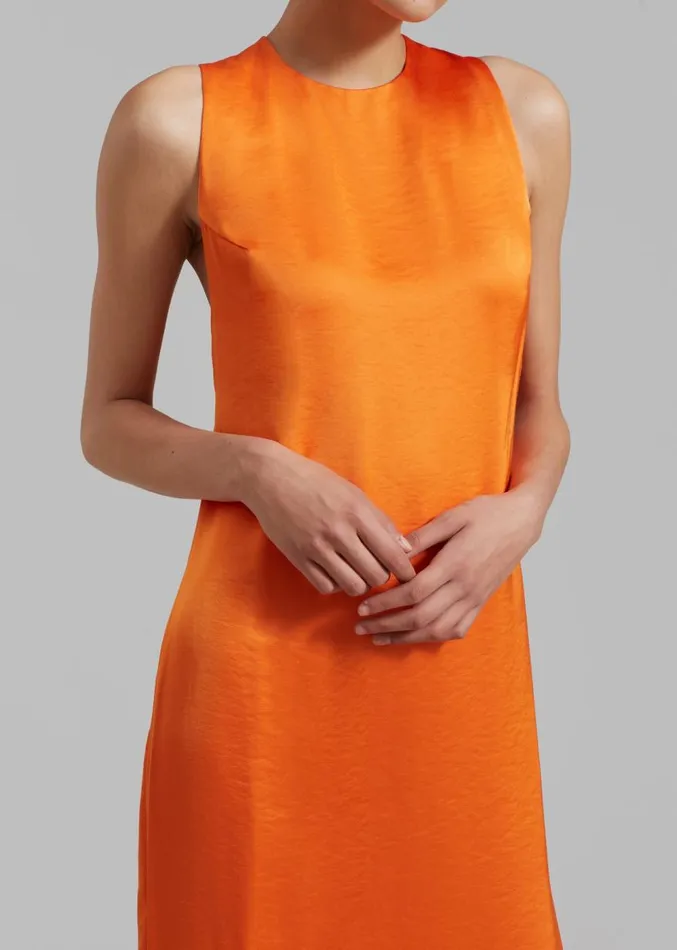 The Frankie Shop Samse Samse Ellie Dress 8211 Russet Orange Women Dresses