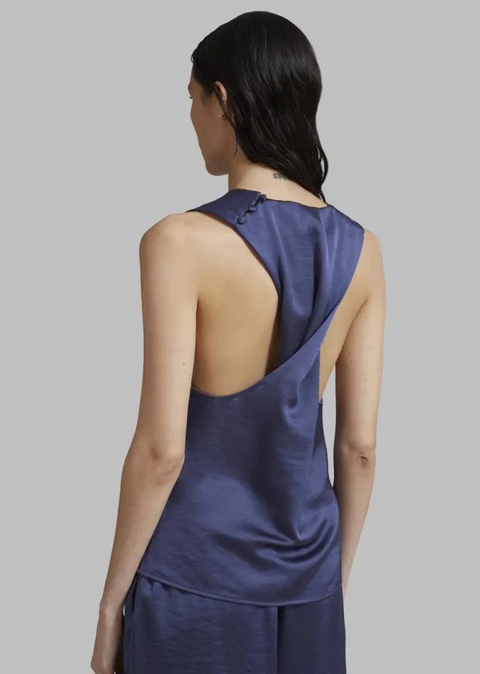 The Frankie Shop Samse Samse Ellie Top 8211 Nightshadow Blue Women Clothing