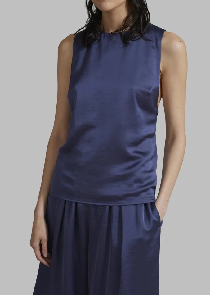 The Frankie Shop Samse Samse Ellie Top 8211 Nightshadow Blue Women Clothing