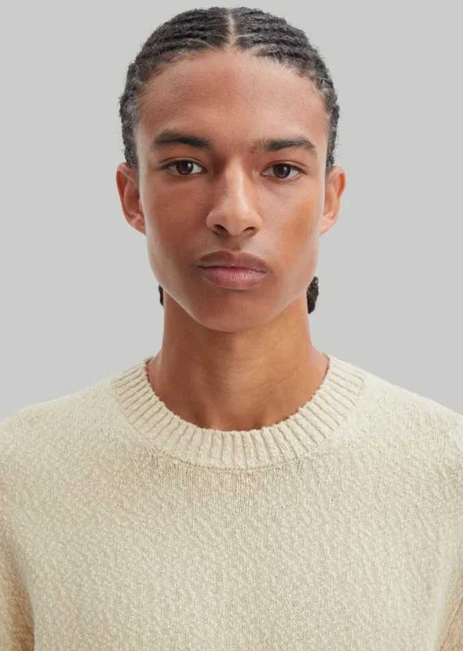 The Frankie Shop Samse Samse Ray Crew Neck 8211 Castle Wall Men Knitwear