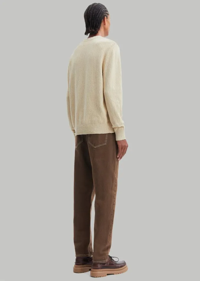 The Frankie Shop Samse Samse Ray Crew Neck 8211 Castle Wall Men Knitwear