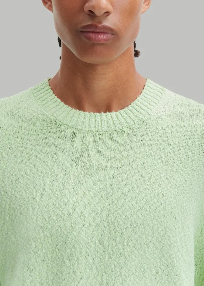 The Frankie Shop Samse Samse Ray Crew Neck 8211 Gleam Men Knitwear