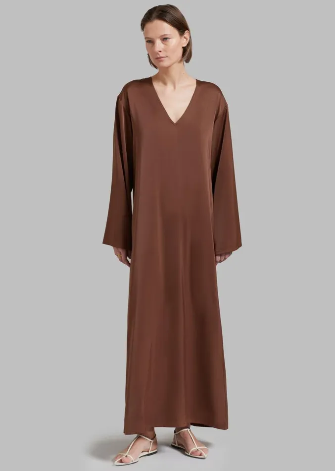 The Frankie Shop Solaqua The Resort Dress 8211 Cocao Women Dresses