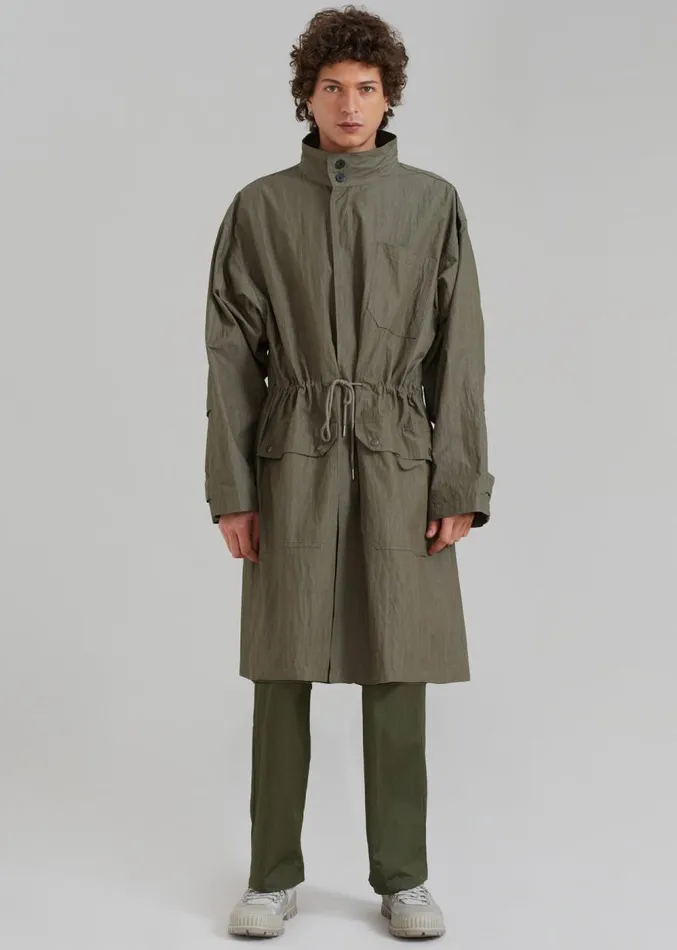 The Frankie Shop Stephen Anorak 8211 Dark Olive Men Outerwear